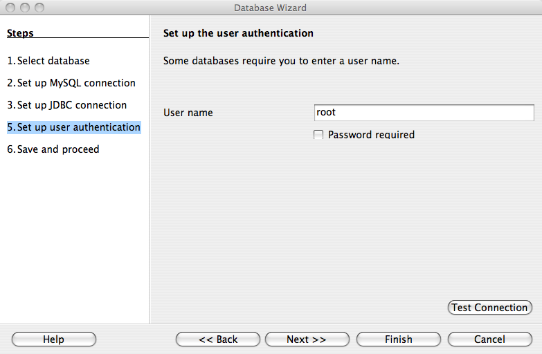 Setting up user
                authentication